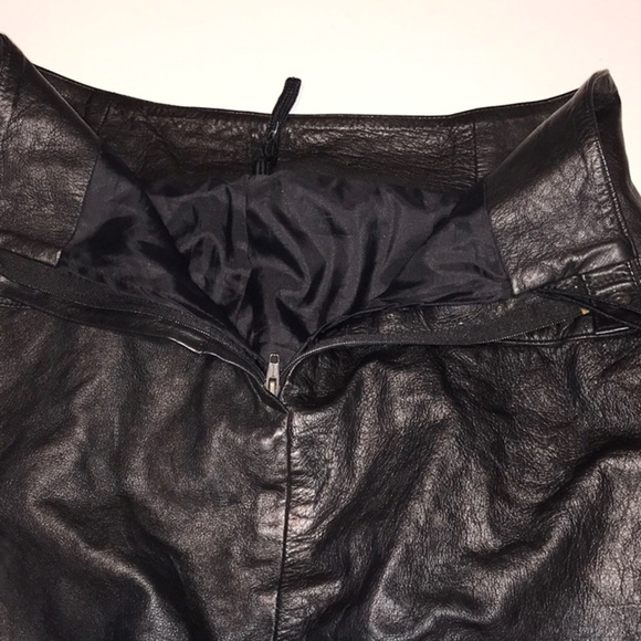 Lillie Rubin Leather Skirt Size 8 - Picture 8 of 13